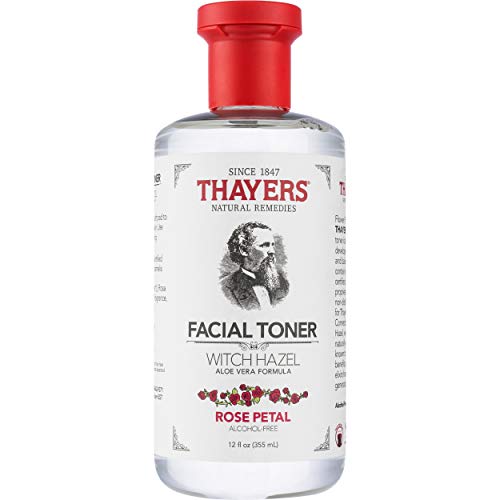 Thayers Alcohol-Free Rose Petal Witch Hazel Facial Toner with Aloe Vera, 12 fl oz (AFRPWHFTWAVF)