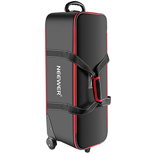 Neewer Photo Studio Equipment Carry Bag 30"x11"x11"/77x28x27cm with Straps, Padded Compartment, Wheels, Handle for Light Stand, Tripod, Strobe Light, Umbrella and Other Accessories