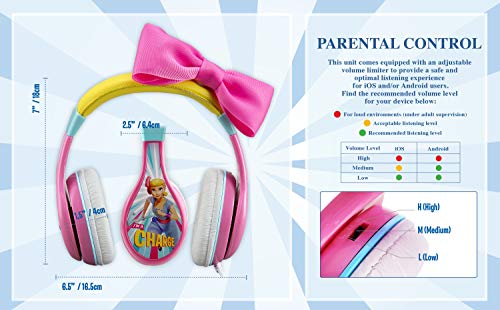 eKids TS-140BP Toy Story 4 Bo Peep Headphones (Parental Volume Control, 3.5mm Jack)