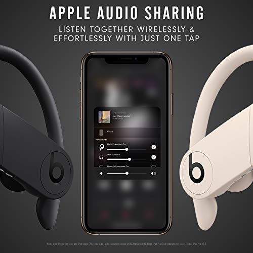 Powerbeats Pro Wireless Earbuds (Black) by Apple with H1 Headphone Chip, Class 1 Bluetooth, 9 Hrs Listening Time, Sweat Resistant, Microphone