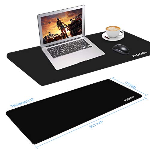 PECHAM XXL 3mm Extended Gaming Mouse Pad (30.71x11.81 Inch), High-Precision Non-Slip Computer Desk Mat, Water-Resistant.