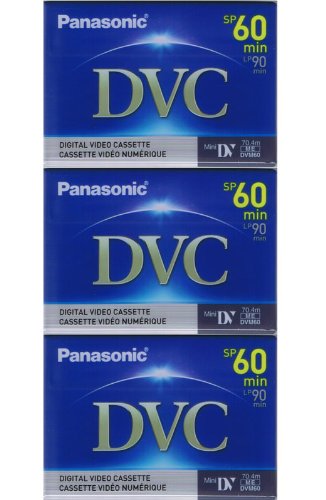 Panasonic PV-GS19 GS-19 Digital Video Tapes (3 Mini DV) - New