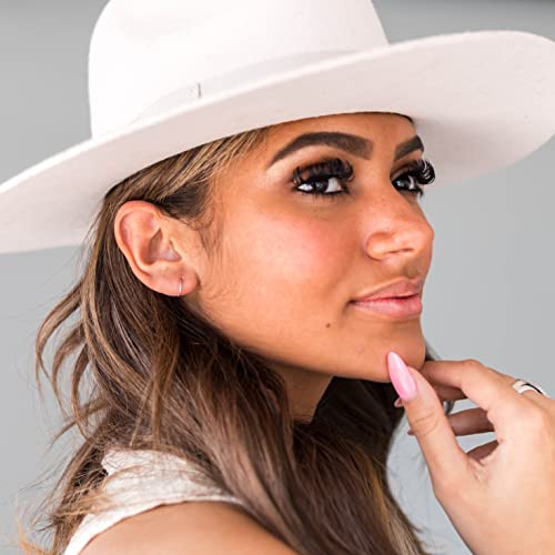 Sterling Silver 10mm Mini Thin Hoop Earrings (24 Gauge, Hypoallergenic, Solid 925). Perfect for Sensitive Ears.