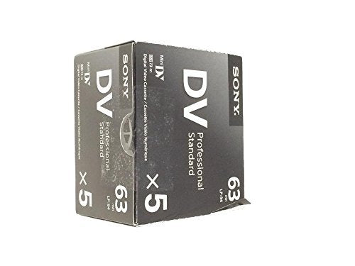 Sony 5-Pack Professional Standard MiniDV 63min (DVM63PS)