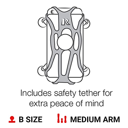 RAM Mounts X-Grip Smartphone Holder for Handlebar with U-Bolt Base (RAM-B-149Z-UN10)