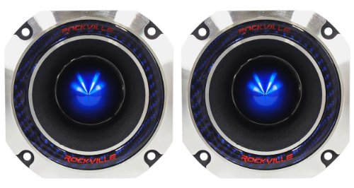 Rockville RT4 2" 240W Car Tweeters with CEA Compliant Titanium Compression Horns [Pair]