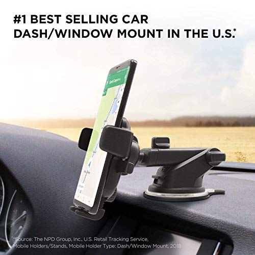 iOttie Easy One Touch 4 Car Mount Phone Holder for iPhone, Samsung, Moto, Huawei, Nokia, LG (Black)