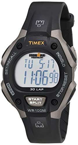 Timex Men's Ironman Classic 30 Gray/Black Resin Strap Watch (T5E901)