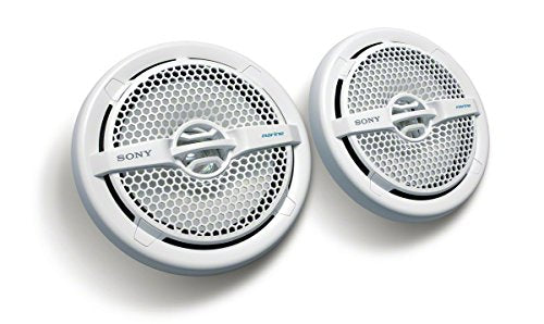 Sony XSMP1611 6.5" White Dual Cone Marine Speakers