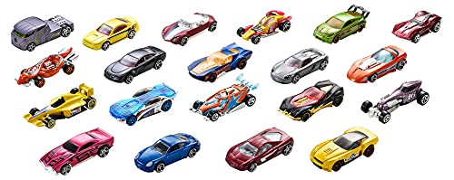 Hot Wheels 20-Car Gift Pack (116 Scale Toy Vehicles) - Great Gift for Kids & Collectors (3-93 Years Old) - Instant Collection for Beginners - Perfect for Party Favors