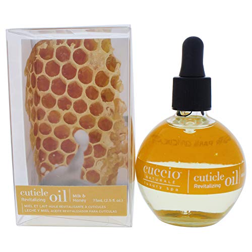 Cuccio Naturale Milk & Honey Cuticle Revitalizing Oil (2.5 oz) - Moisturizes, Strengthens & Nourishes Nails & Cuticles - Paraben & Cruelty Free.