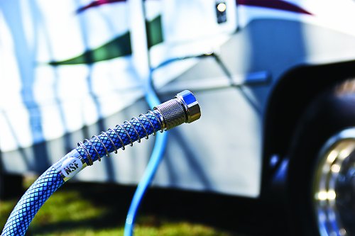 Camco 35ft Premium Drinking Water Hose (22843) - BPA and Lead Free, Anti-Kink Design, 20% Thicker Than Standard 5/8" Inside Diameter, Blue