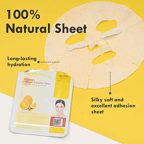 Dermal Korea Collagen Essence Facial Masks (16 Pack)