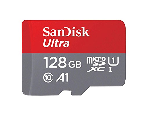 SanDisk 128GB Ultra UHS-I Memory Card with Adapter (C10, U1, A1, Full HD) - 100MB/s Transfer Speeds - SDSQUAR-128G-GN6MA
