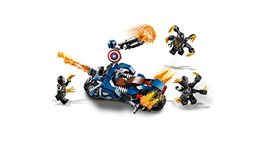 LEGO Marvel Avengers Captain America Outriders Attack Building Kit (76123, 167 Pieces)