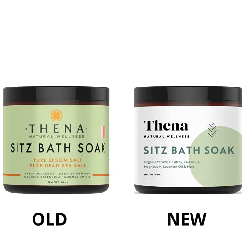 Organic Postpartum Sitz Bath Soak - Natural Hemorrhoid Treatment (Essential Oils & Epsom & Dead Sea Salts)