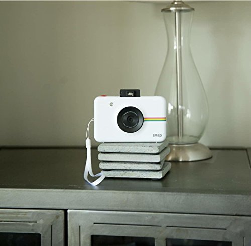 Polaroid Snap Digital Camera (White) with Zero Ink Printing Technology