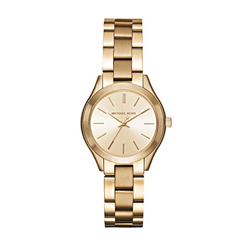 Michael Kors Women's Mini Slim Runway Gold-Tone Watch (MK3512)
