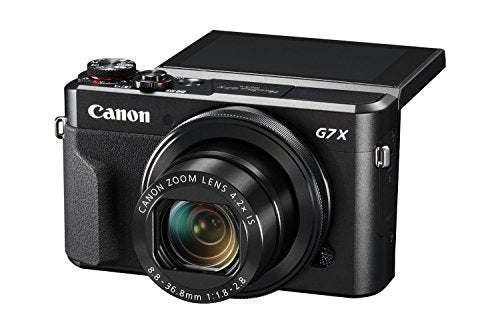 Canon PowerShot G7 X Mark II Digital Camera with Wi-Fi, NFC, LCD Screen, and 1-Inch Sensor - Black (100-1066C001)