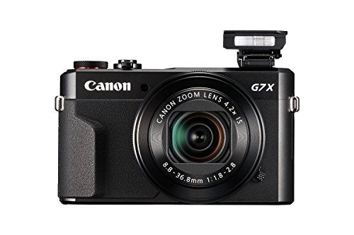 Canon PowerShot G7 X Mark II Digital Camera with Wi-Fi, NFC, LCD Screen, and 1-Inch Sensor - Black (100-1066C001)