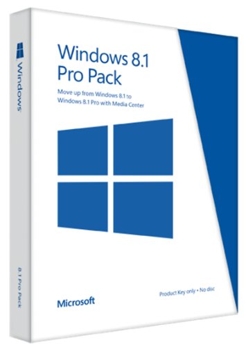 Microsoft Windows 8.1 Pro Pack Upgrade Key Card (From 8.1 To Pro)
