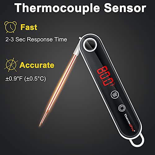 ThermoPro TP18 Ultra-Fast Digital Thermometer for Kitchen Food Cooking, Grilling, BBQ, and Smoker (Oil and Deep Fry Candy Compatible)