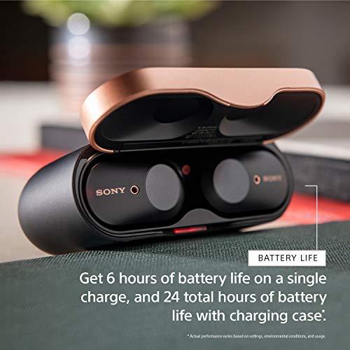 Sony WF-1000XM3 Noise Cancelling Wireless Earbuds with Alexa and Mic [Black]