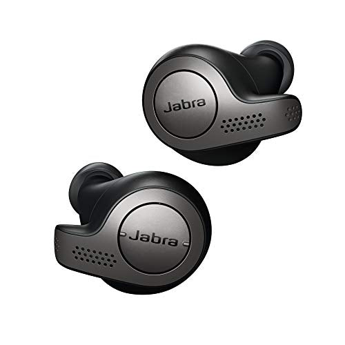 Jabra Elite 65t True Wireless Earbuds with Charging Case and Alexa, Titanium Black (Renewed)