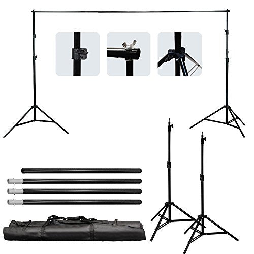 LimoStudio 10ft Adjustable Muslin Backdrop Support System Stand (AGG1112)