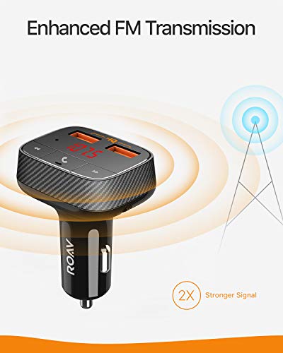 Anker ROAV SmartCharge F0 Bluetooth FM Transmitter for Cars (FM Transmitter)