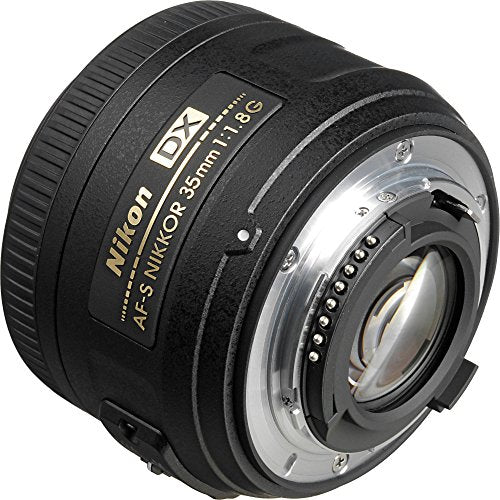 Nikon AF-S DX NIKKOR 35mm f/1.8G Auto Focus Lens for DSLR Cameras (2183, Black)
