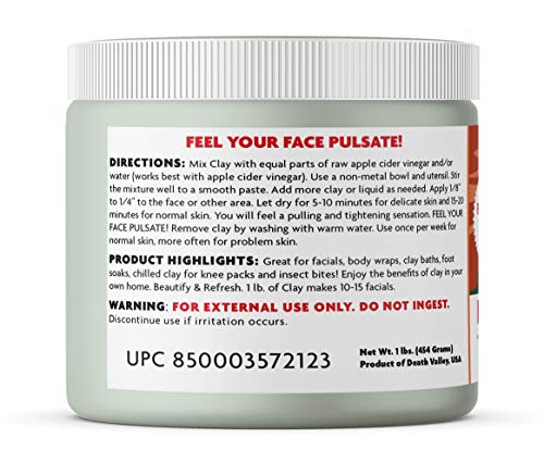 Aztec Secret Indian Healing Clay 1 lb (New Version 2) – Deep Pore Cleansing Facial & Body Mask