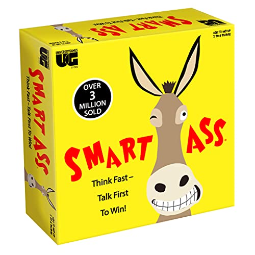 University Games Smart Ass Party Game for Families & Adults (Ages 12+), Tabletop Trivia for People Who Hate Waiting!