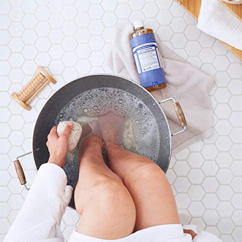 Dr. Bronner's Pure-Castile Liquid Soap Peppermint (32 oz) - Organic Oils, 18 Uses: Face, Body, Hair, Laundry, Pets, Dishes, Concentrated, Vegan, Non-GMO