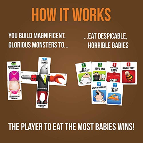 Exploding Kittens 'Bears vs Babies' Monster-Building Card Game (for Families, Adults, Teens & Kids)