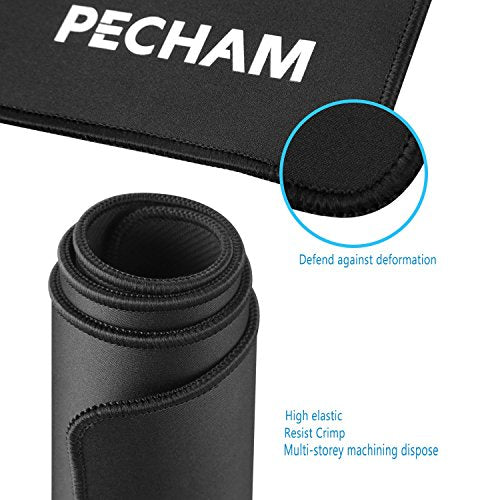 PECHAM XXL 3mm Extended Gaming Mouse Pad (30.71x11.81 Inch), High-Precision Non-Slip Computer Desk Mat, Water-Resistant.