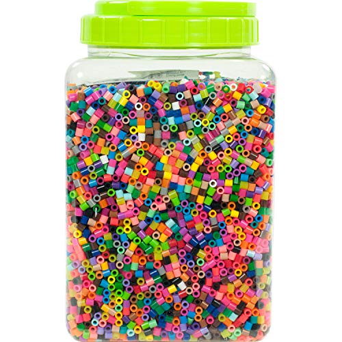 Perler Beads 22000pc Bulk Assorted Multi-Color Fuse Crafts for Kids (22000 pcs)