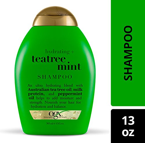 OGX Hydrating Tea Tree Mint Shampoo (Paraben- & Sulfate-Free) 13 fl oz