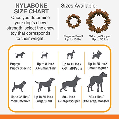 Nylabone Power Chew Textured Dog Chew Toy (X-Large/Souper Size - 50+ lbs) - Medley Flavor