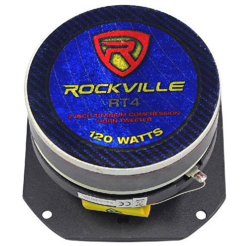 Rockville RT4 2" 240W Car Tweeters with CEA Compliant Titanium Compression Horns [Pair]