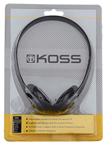 Koss KPH7 Lightweight On-Ear Headphones (Black)
