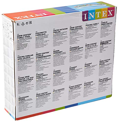 Intex Swim Center Paradise Inflatable Pool (103" x 63" x 18"), Ages 3+