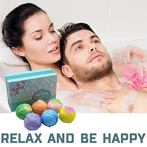 Ultra Lux 6 Piece Bath Bomb Gift Set ([XXL Size] w/Dead Sea Salt, Cocoa, & Shea Oils) - Best Birthday, Mom, Girl, Him, Kids Gift Idea