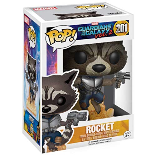 Funko POP Movies: Rocket Toy Figure from Guardians of the Galaxy 2 (Flying)