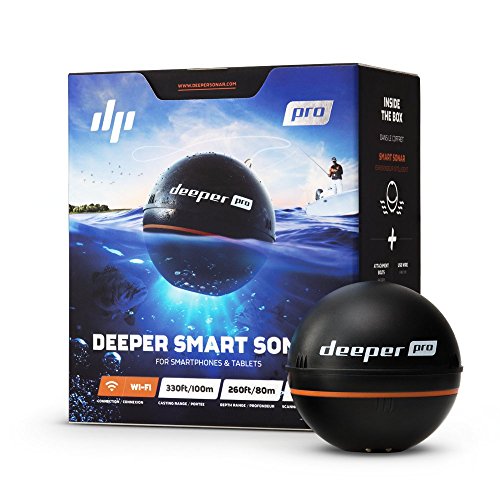Deeper PRO Smart Sonar Castable & Portable WiFi Fish Finder for Kayaks, Boats & Shore Ice Fishing  [(Castable & Portable)]