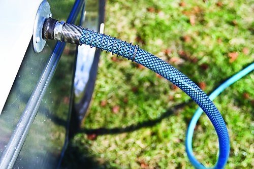 Camco 35ft Premium Drinking Water Hose (22843) - BPA and Lead Free, Anti-Kink Design, 20% Thicker Than Standard 5/8" Inside Diameter, Blue