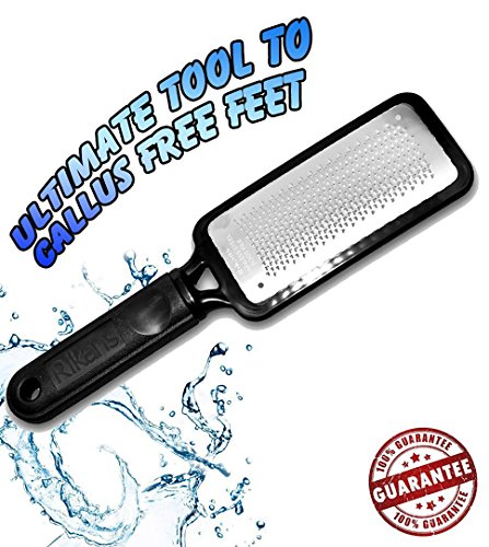 Colossal Foot Rasp Foot File and Callus Remover (Surgical Grade Stainless Steel File). Best Pedicure Tool for Removing Hard Skin from Wet and Dry Feet.