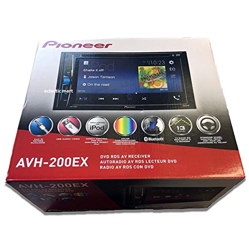 Pioneer AVH-200EX 6.2" WVGA Display Multimedia DVD Receiver with Built-in Bluetooth