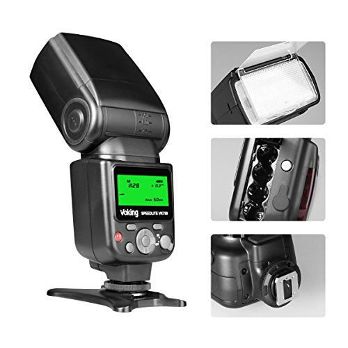 Voking VK750 LCD Flash Speedlite for Nikon, Pentax, Panasonic, Olympus, Fujifilm DSLR/Mirrorless Cameras