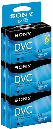 Sony DVM60PRR Premium Digital Video Cassette 6-Pack (6)